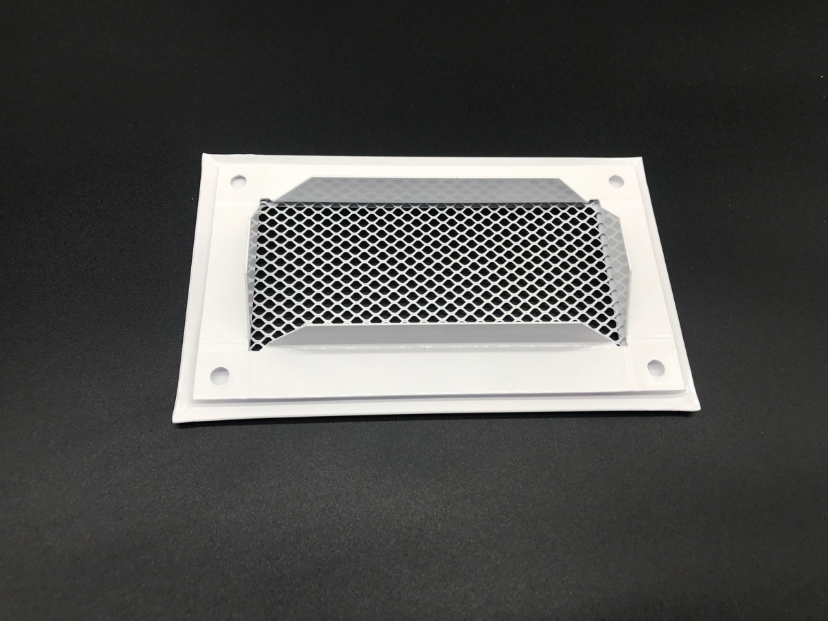 Решетка приточно-вытяжная с фланцем на магнитах 204х60 мм стальная