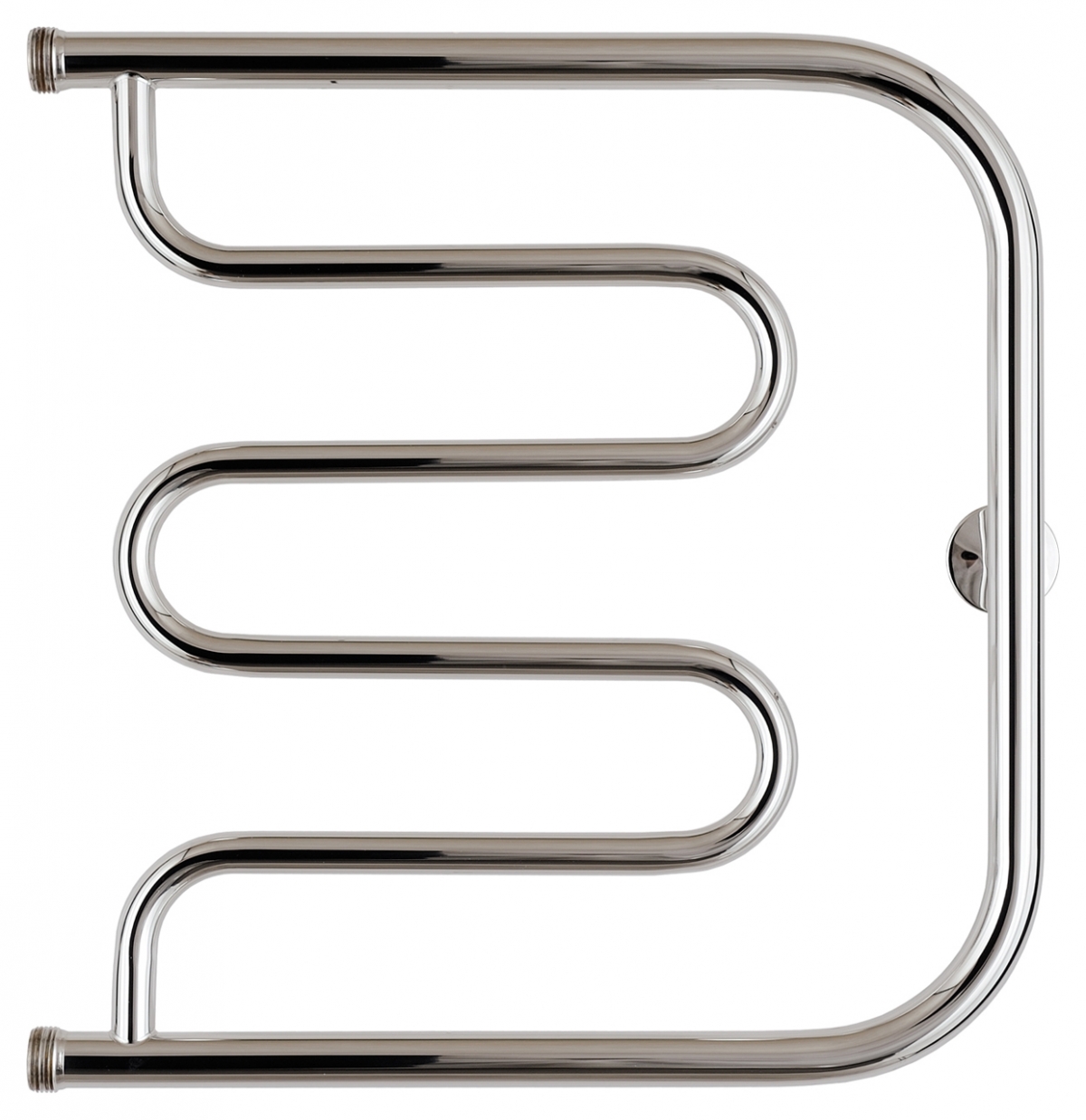 Полотенцесушитель водяной Стилье Тандем 500x500 резьба-сгон 1" + кронштейн